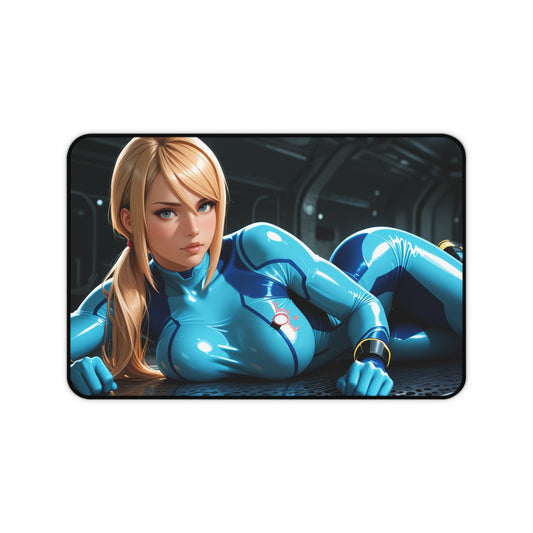 Samus Aran Mouse Pad – Sci-Fi Game Heroine Gaming Mouse Pad, Gaming Desk Setup