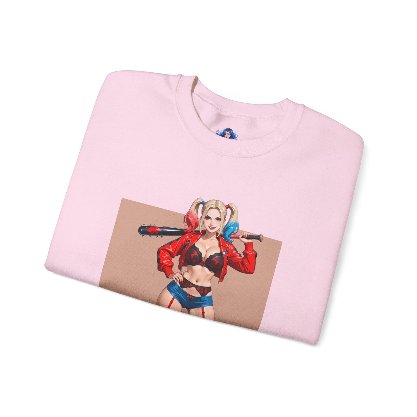 Harley Quinn Sweatshirt, DC Comics Rundhalsausschnitt, auffällige Fanbekleidung für Fans und Sammler