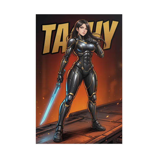 Tachy Stellar Blade Poster, Stellar Blade Wall Art Print, Sci Fi Warrior Girl Decor, Gaming Room Wall Art, Gamer Gift