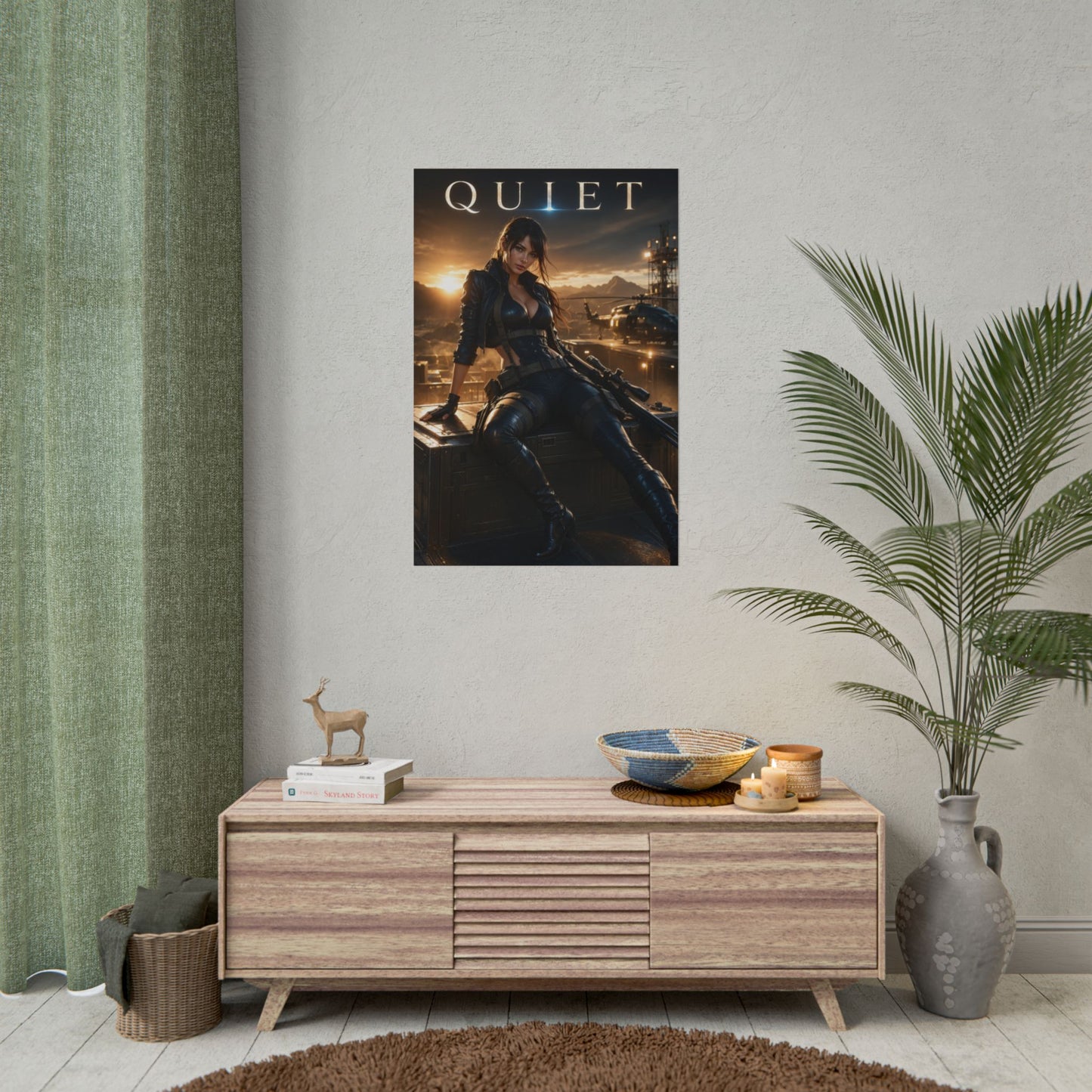 Metal Gear Solid Quiet Poster MGS Gaming Wall Art Print Decor