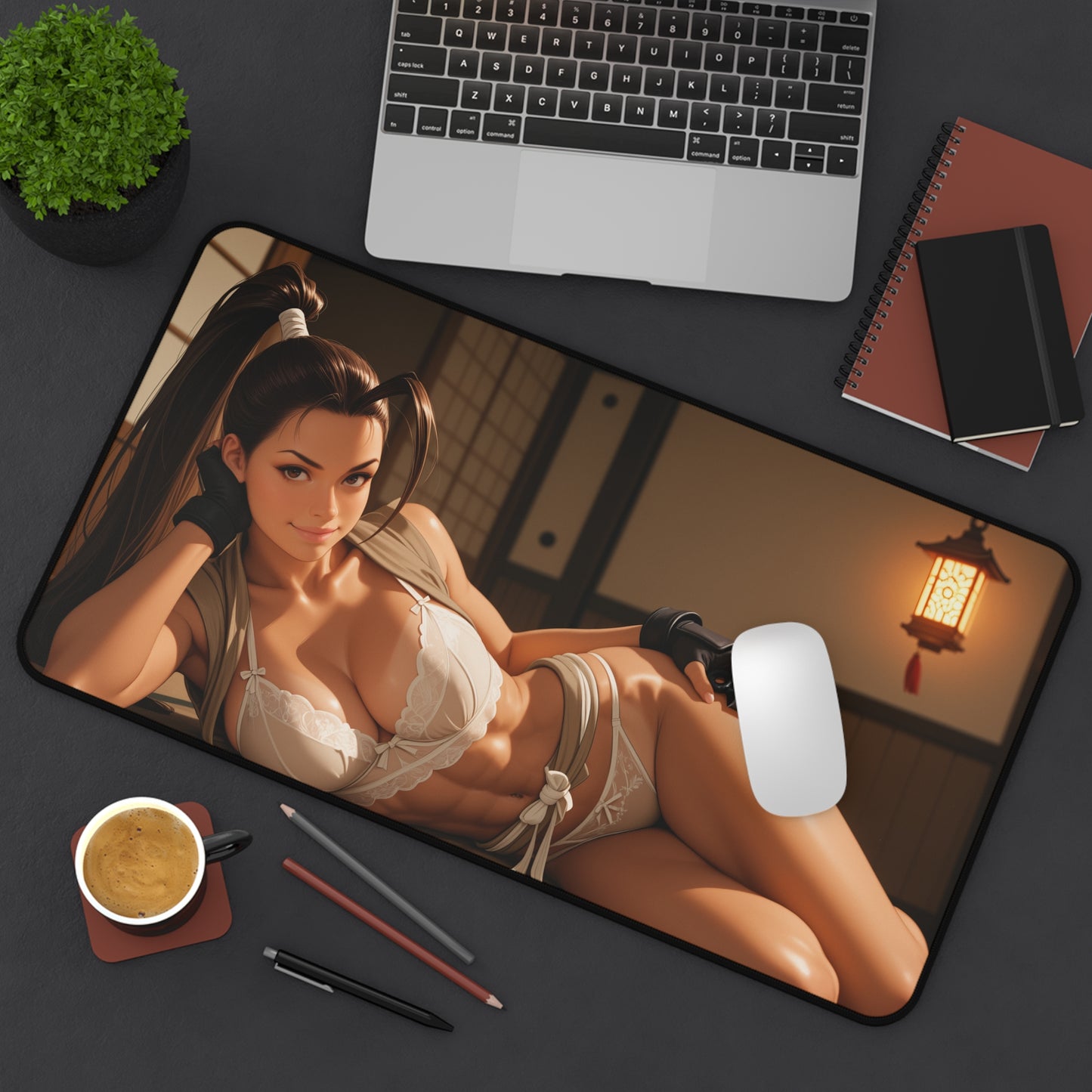 Ibuki Schreibtischunterlage, Street Fighter Ninja Girl Mauspad, Anime Gaming Schreibtisch-Setup