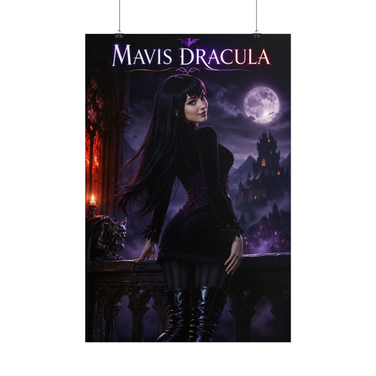 Hotel Transylvania Mavis Dracula Fantasy Video Game Wall Decor Poster for Gamers