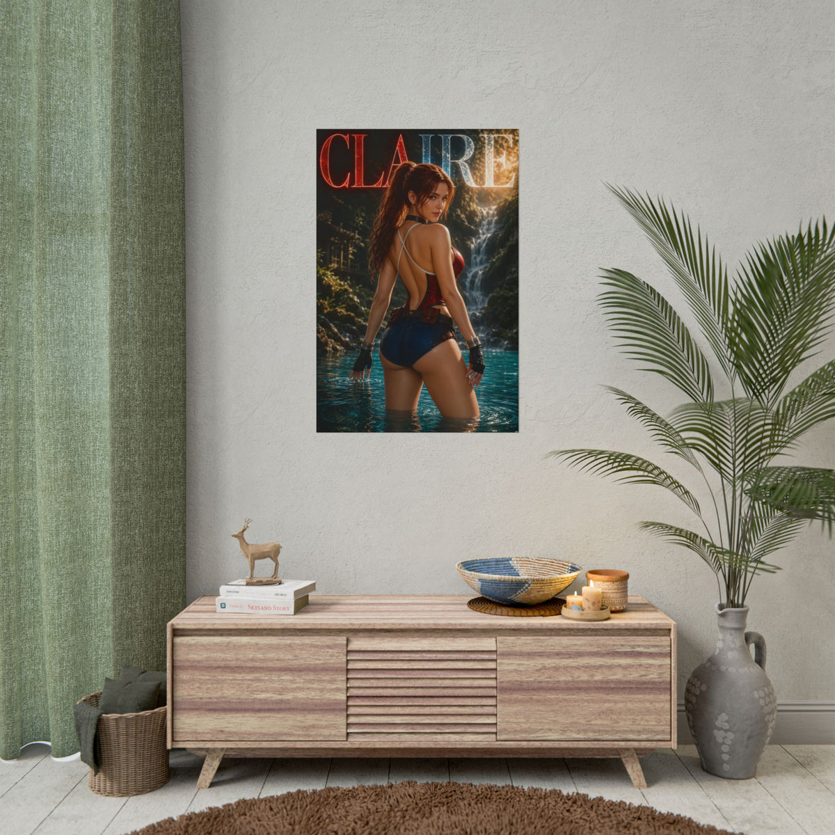 Claire Redfield Resident Evil Poster Wall Art Character Room Decor Collectible P