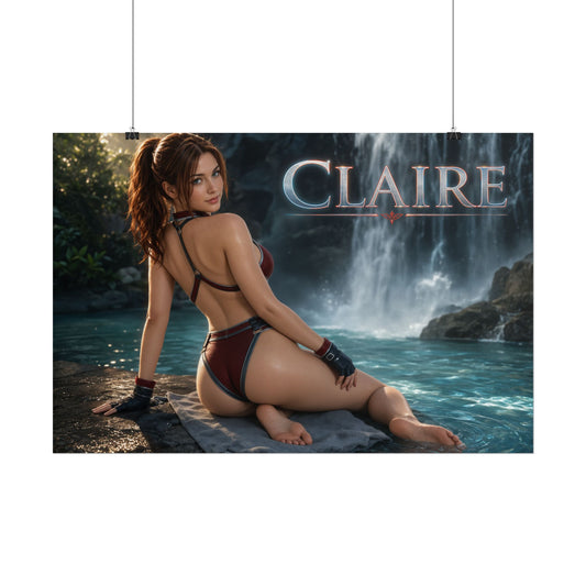 Claire Redfield Poster Gaming Room Wall Decor Character Art Collector Gift