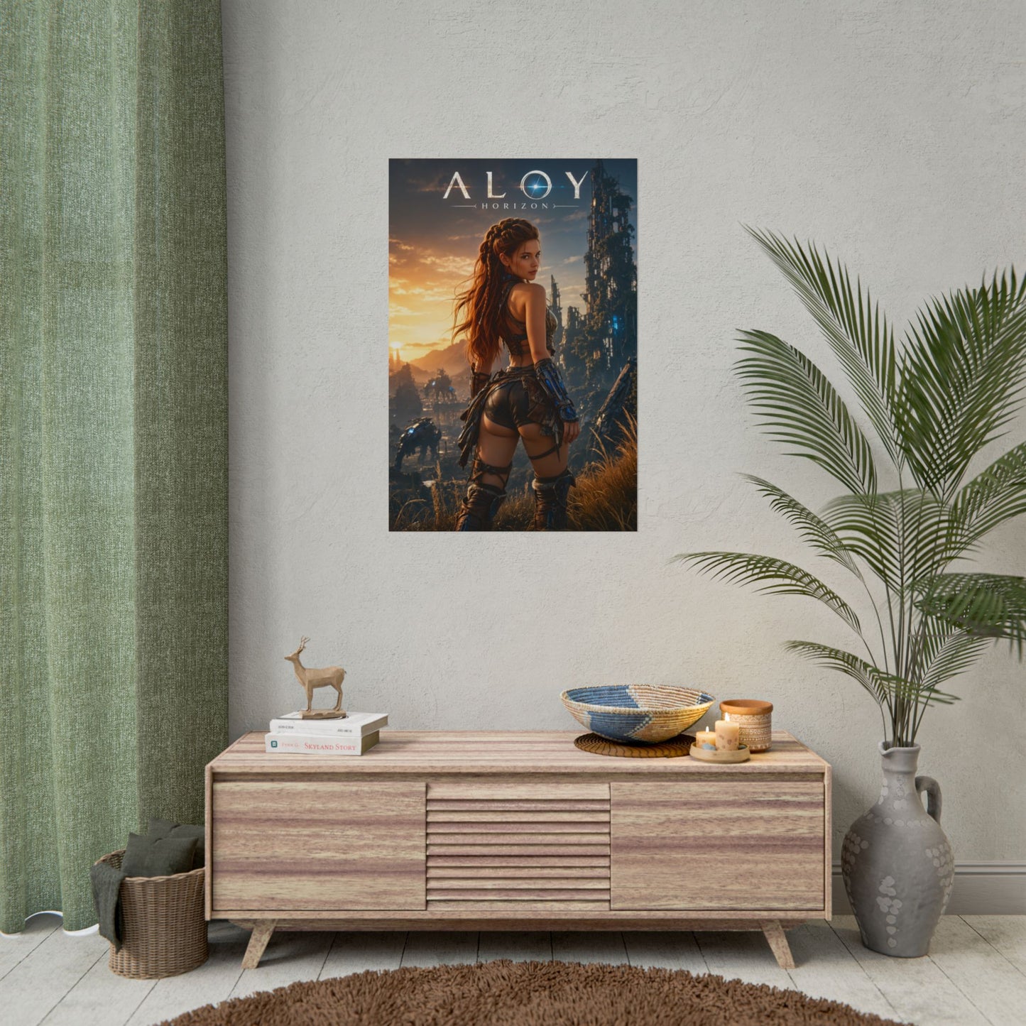 Aloy Horizon Poster, Gaming Wall Art, Adventure Print, Gamer Decor