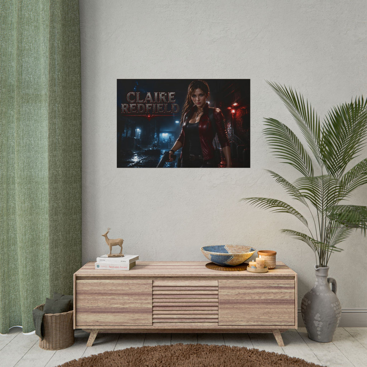 Claire Redfield Wall Art Poster PC Gaming Decor Bedroom Collector Print