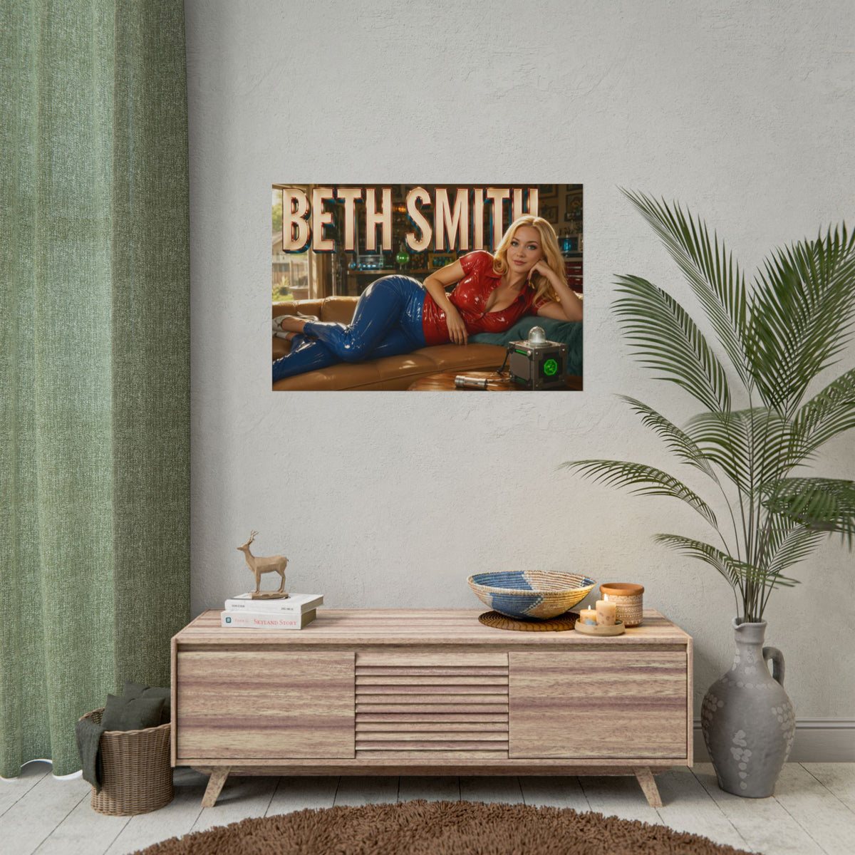Room Decor Beth Smith Rick and Morty Poster Cartoon Wall Art Collectible Print