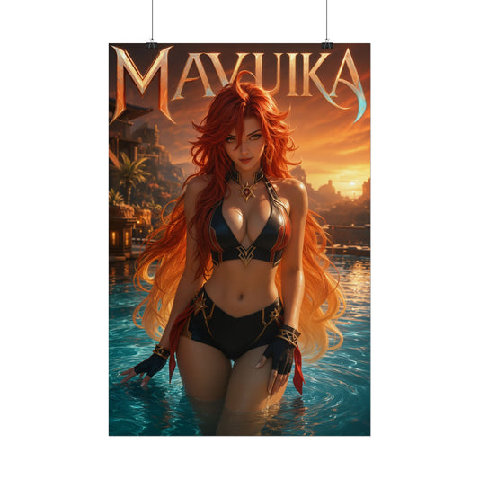 Mavuika Genshin Impact Poster Anime Wall Art Manga Style Bedroom Room Decor