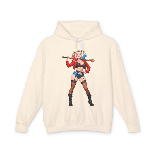 Harley Quinn Hoodie | DC Comics Villain Hoodie | Anime-Style Waifu Pullover