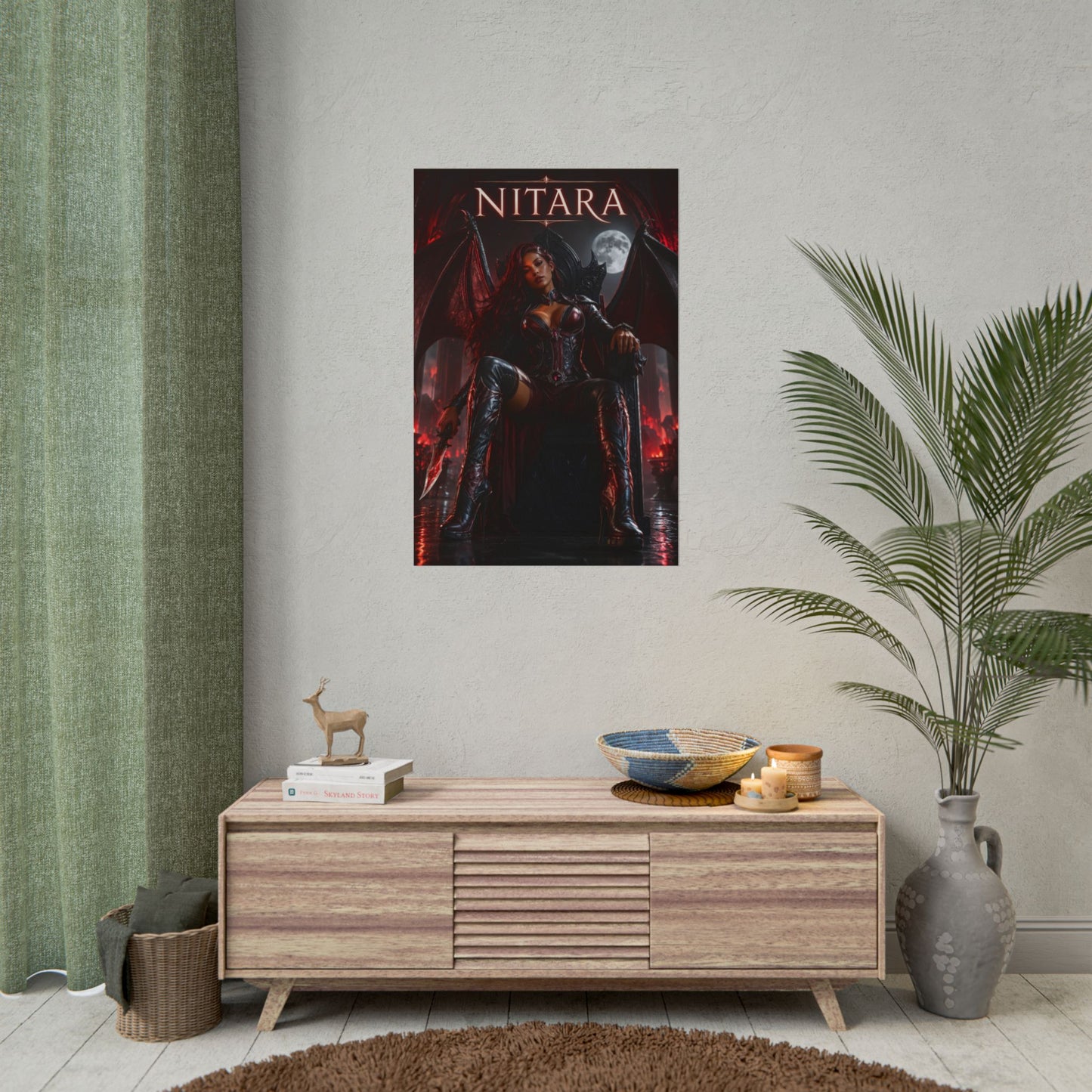 Nitara Mortal Kombat Poster MK Gaming Wall Art Print Decor