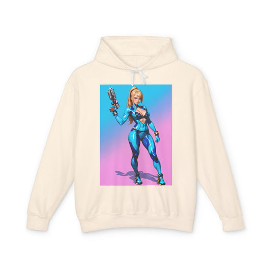 Samus Aran Hoodie | Zero Suit Heroine Hoodie | Anime Sci-Fi Pullover