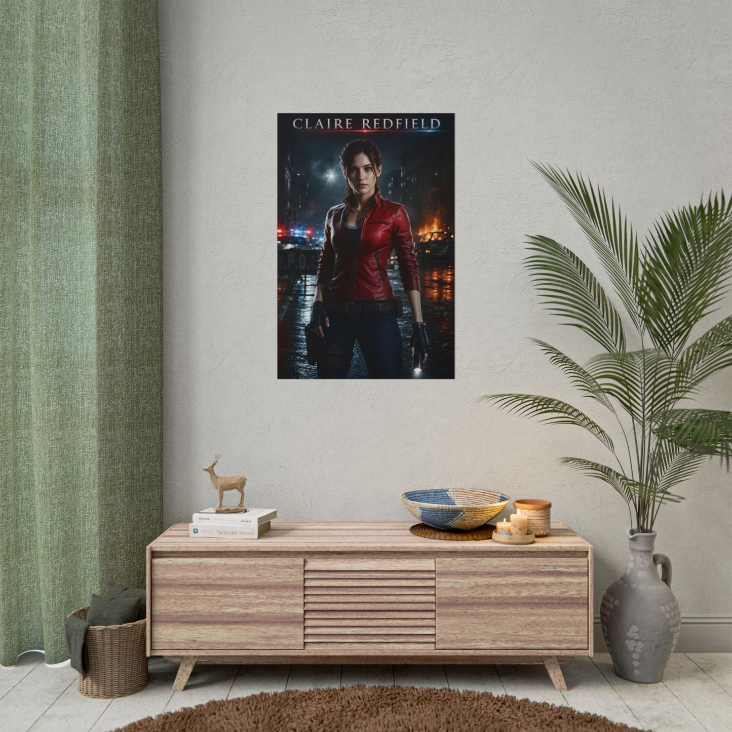 Claire Redfield Resident Evil Collectible Poster Gaming Wall Art