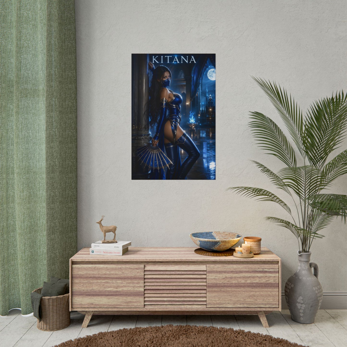 Kitana Mortal Kombat Poster MK Princess Wall Art Print Decor