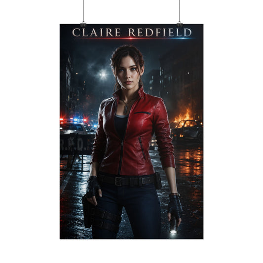 Claire Redfield Resident Evil Collectible Poster Gaming Wall Art