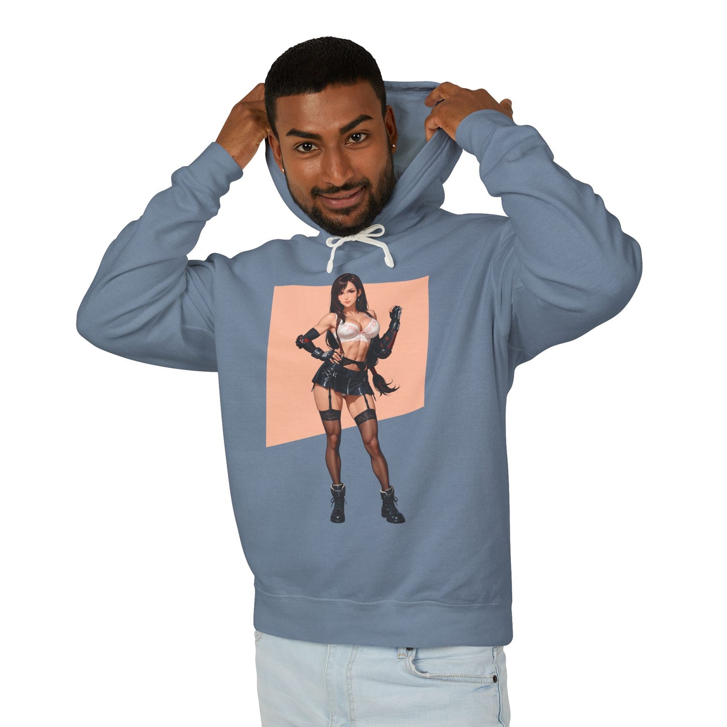 Худі з Тіфою Локхарт | Худі з аніме-героїнею | Елегантний фентезійний пуловер