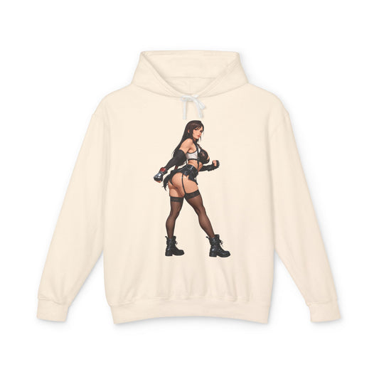 Tifa Lockhart Hoodie | FF Heroine Hoodie | Anime Fighter Girl Pullover