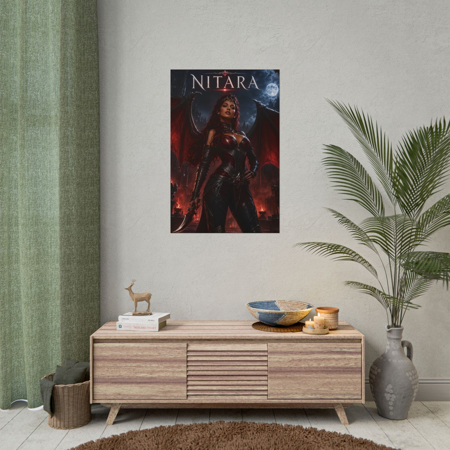 Nitara MK Poster Mortal Kombat Gaming Wall Art Print Decor