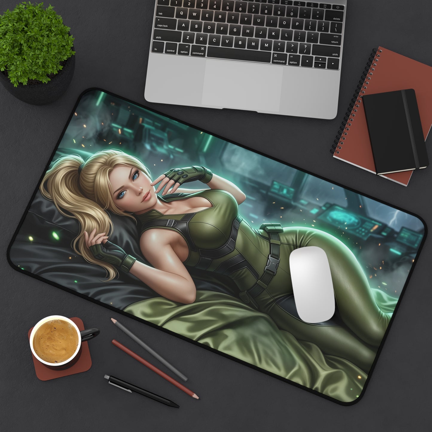 Mortal Kombat Mouse Pad, Sonya Blade Desk Mat, XXL Pad