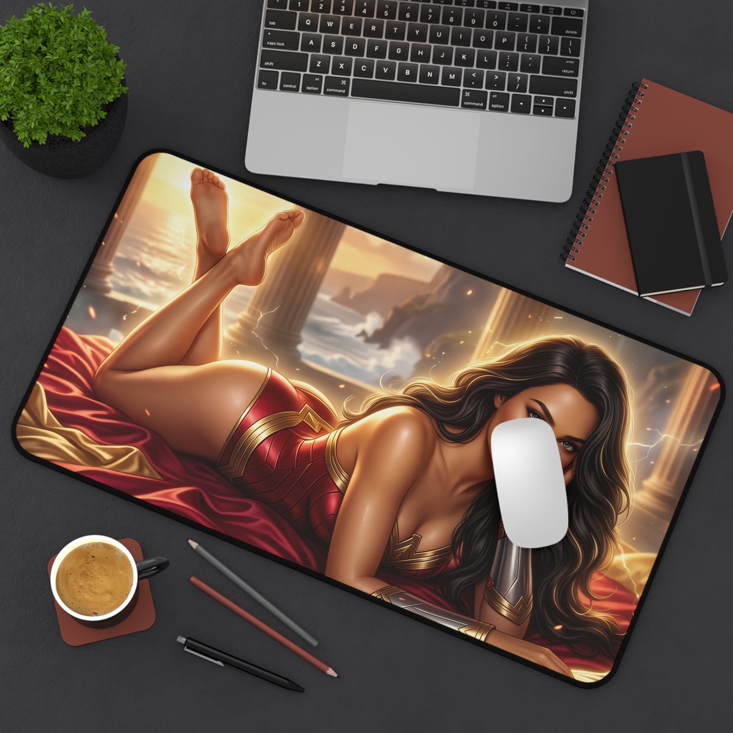 DC Comics Mouse Pad, Wonder Woman Desk Mat, XXL Pad