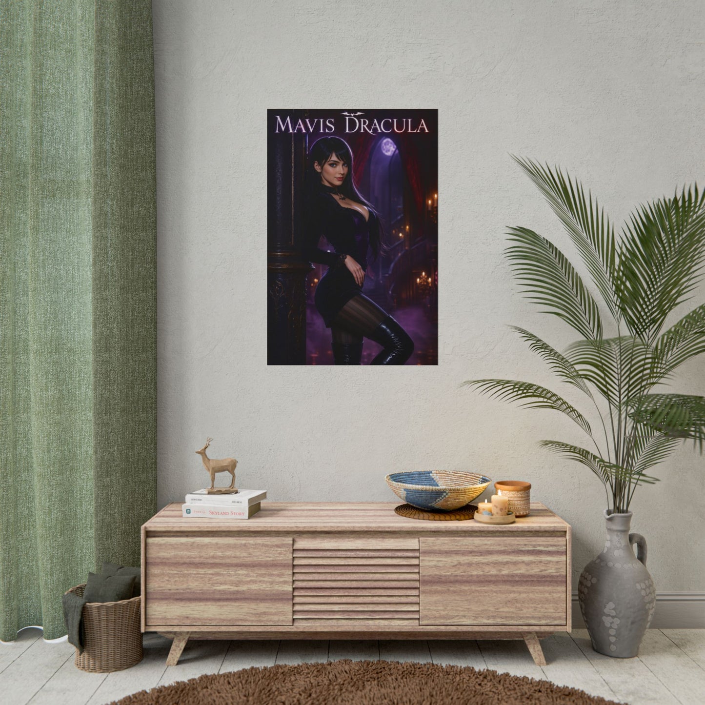Mavis Dracula Poster, Hotel Transylvania Wall Art, Gothic Print Decor