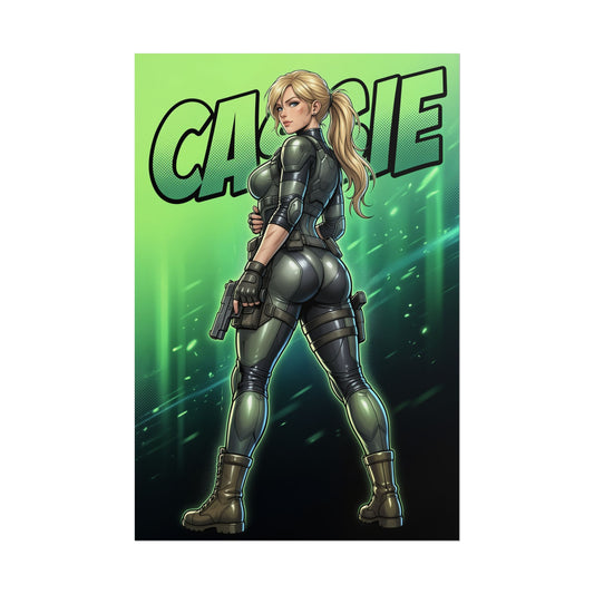 Cassie Cage Mortal Kombat Poster, Mortal Kombat Wall Art Print, Fighter Girl Decor, Gaming Room Wall Art, Gamer Gift