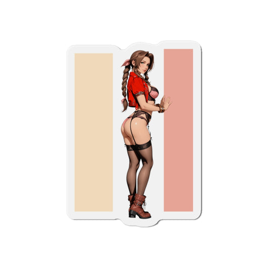 Aerith Magnet – Final Fantasy Anime Girl Fridge Magnet, Cute Gamer Decor