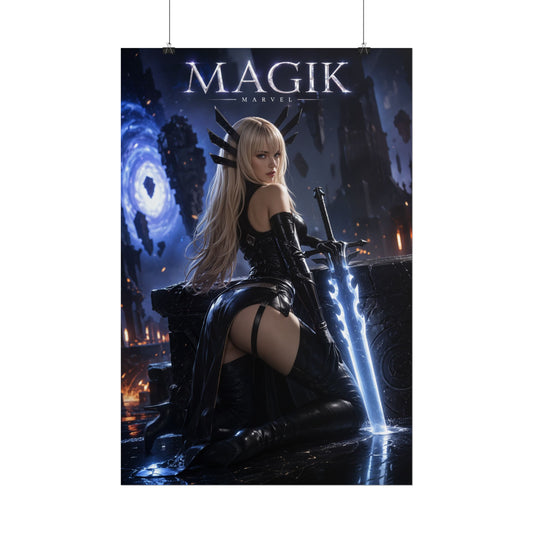 Magik Poster, Marvel Wall Art, Comic Book Print, Fantasy Decor