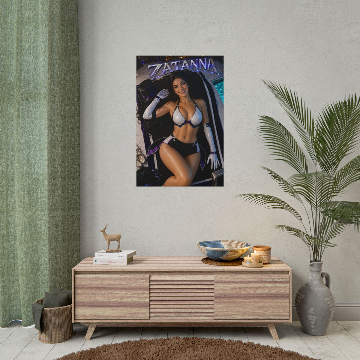 Zatanna Character Poster Comic Style Wall Decor Bedroom Collector Gift