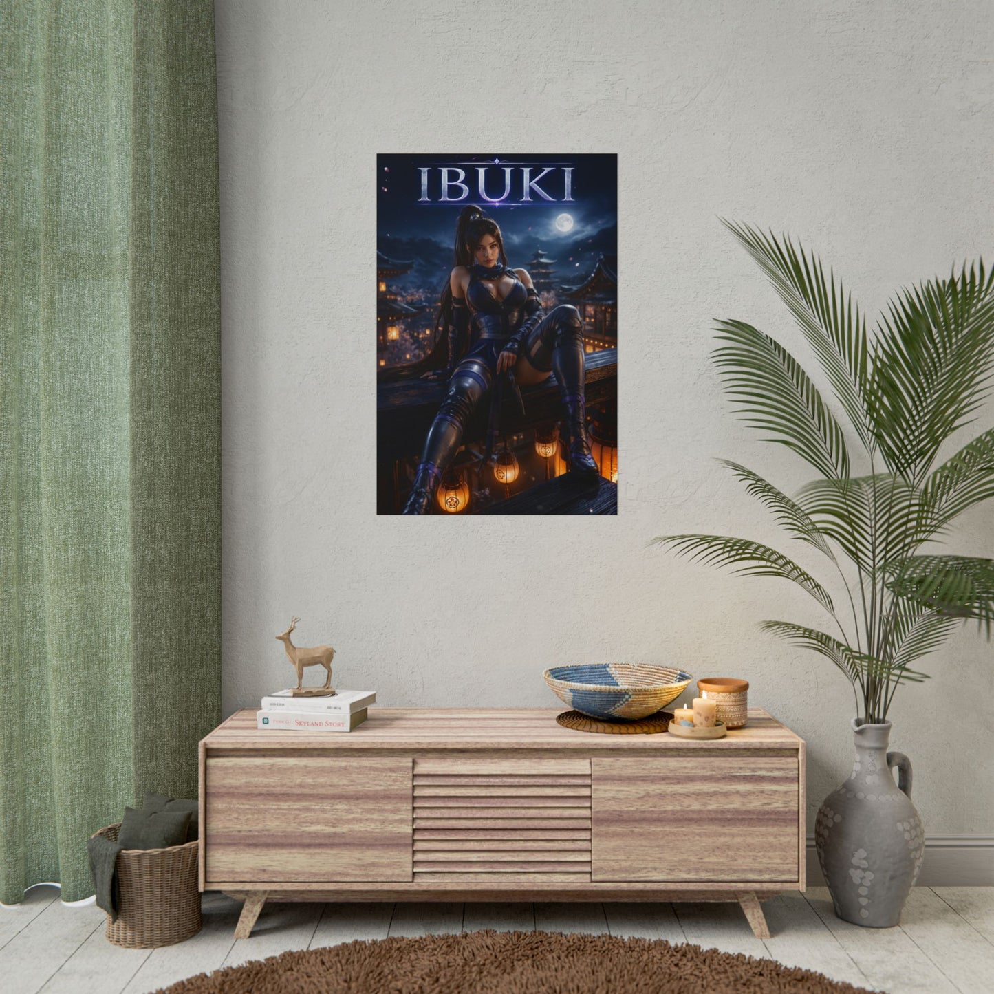 Street Fighter Ibuki Poster Capcom Wall Art Gaming Print Decor