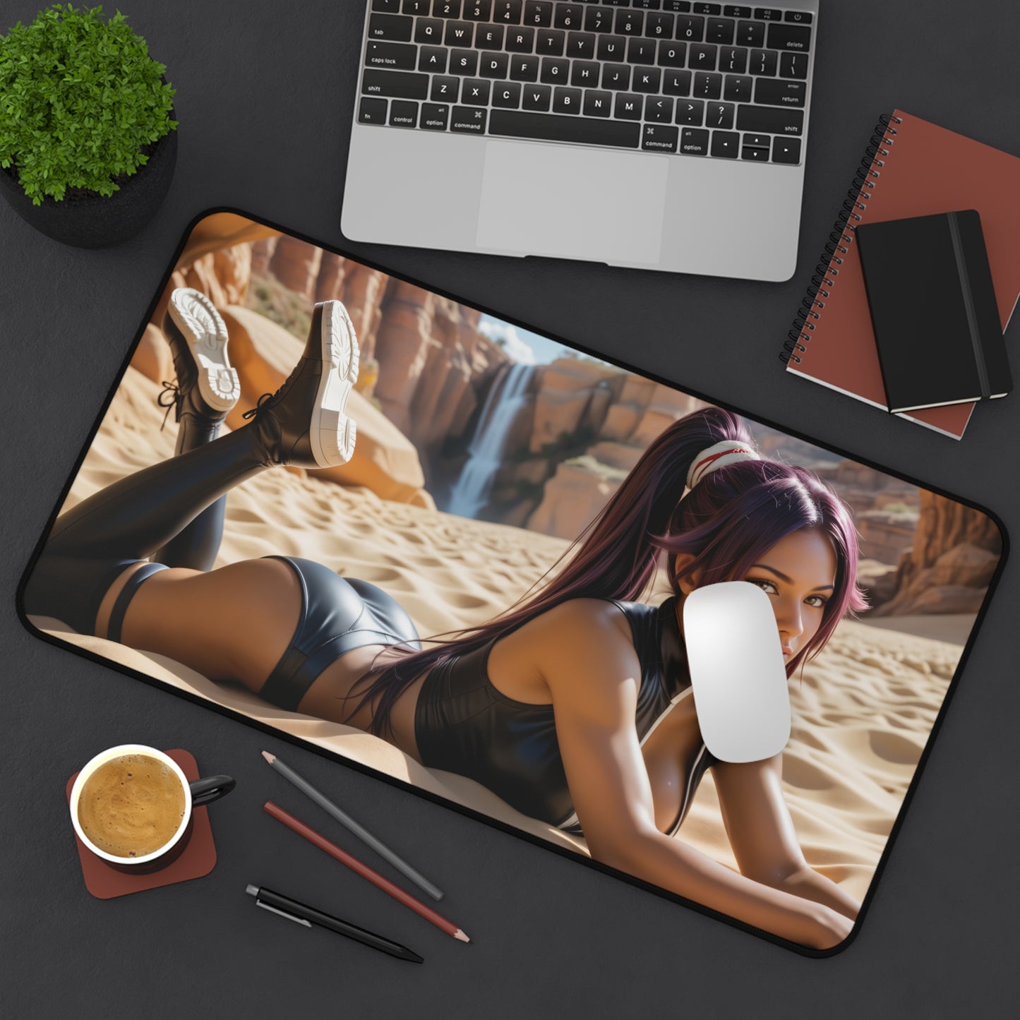 Килимок для миші Yoruichi Shihouin для ігор, килимок для столу Bleach, комплект аніме-дівчини-воїна