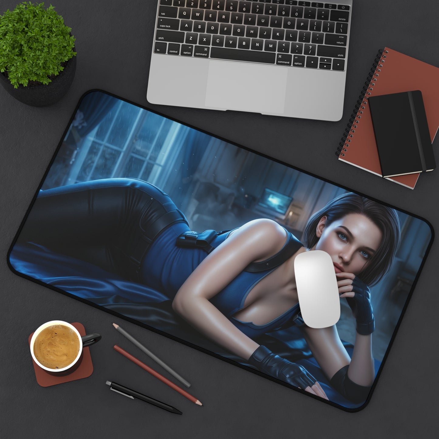 Resident Evil Mouse Pad, Jill Desk Mat, Gamer Gift XXL