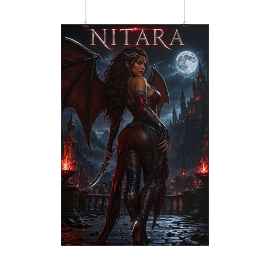 Mortal Kombat Nitara Poster MK Wall Art Print Decor