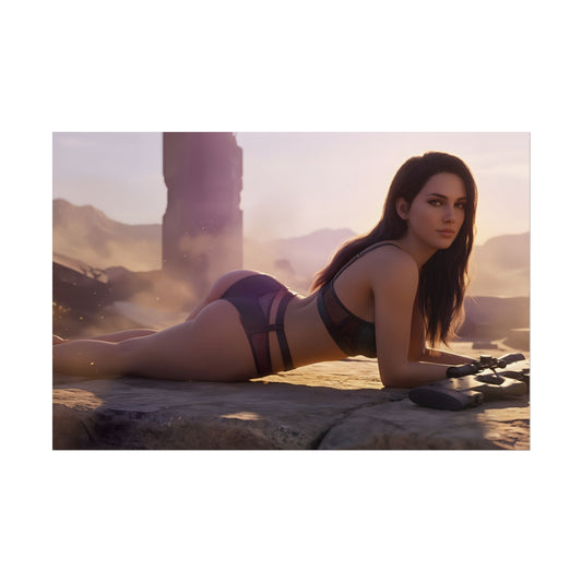 Quiet Poster, Metal Gear Solid Art Print, Action Game Wall Art