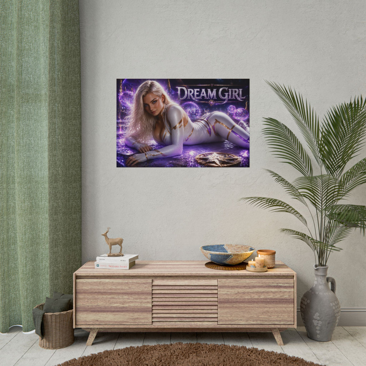Collector Room Decor Dream Girl Comic Poster Character Wall Art Gift Print