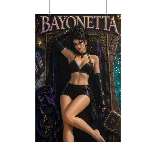 Bayonetta Character Poster Gamer Gift Gaming Setup Wall Decor Print