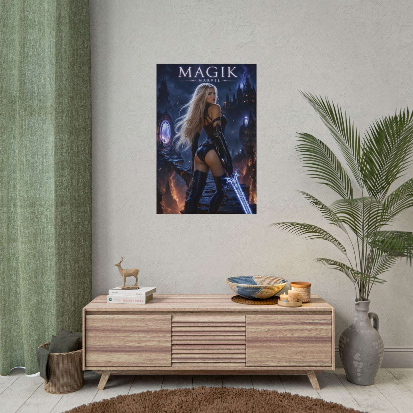 Magik Poster, Marvel Wall Art, Comic Book Print, Fantasy Decor