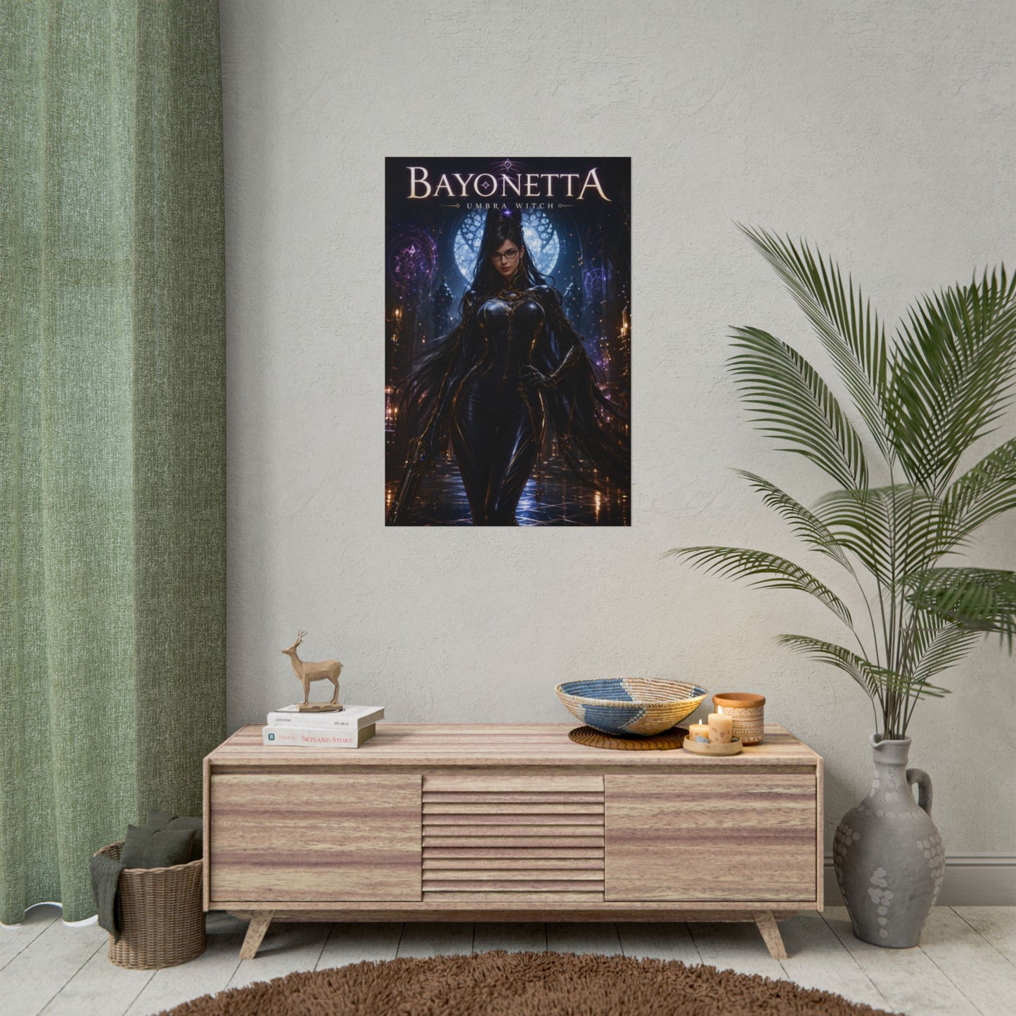 Bayonetta Poster, Gaming Wall Art, Fantasy Print, Gamer Decor