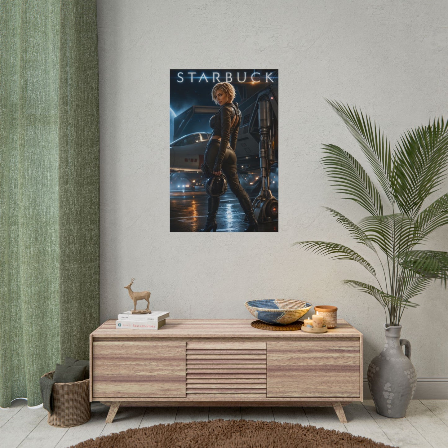 Kara Starbuck Thrace Battlestar Galactica Wall Art Poster Print