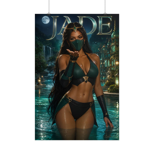 Jade Mortal Kombat Gaming Poster Wall Art Gamer Room Decor Collectible Print