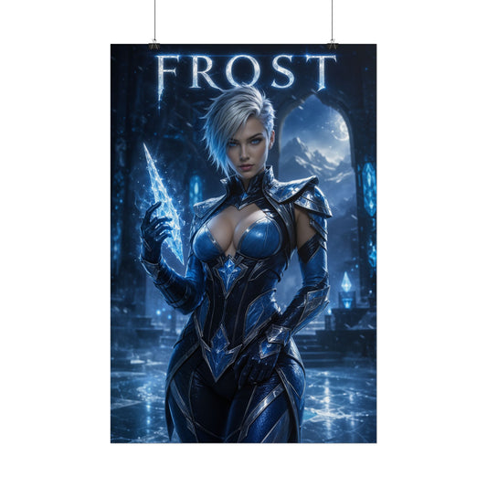 Frost MK Poster Mortal Kombat Gaming Wall Art Print Decor