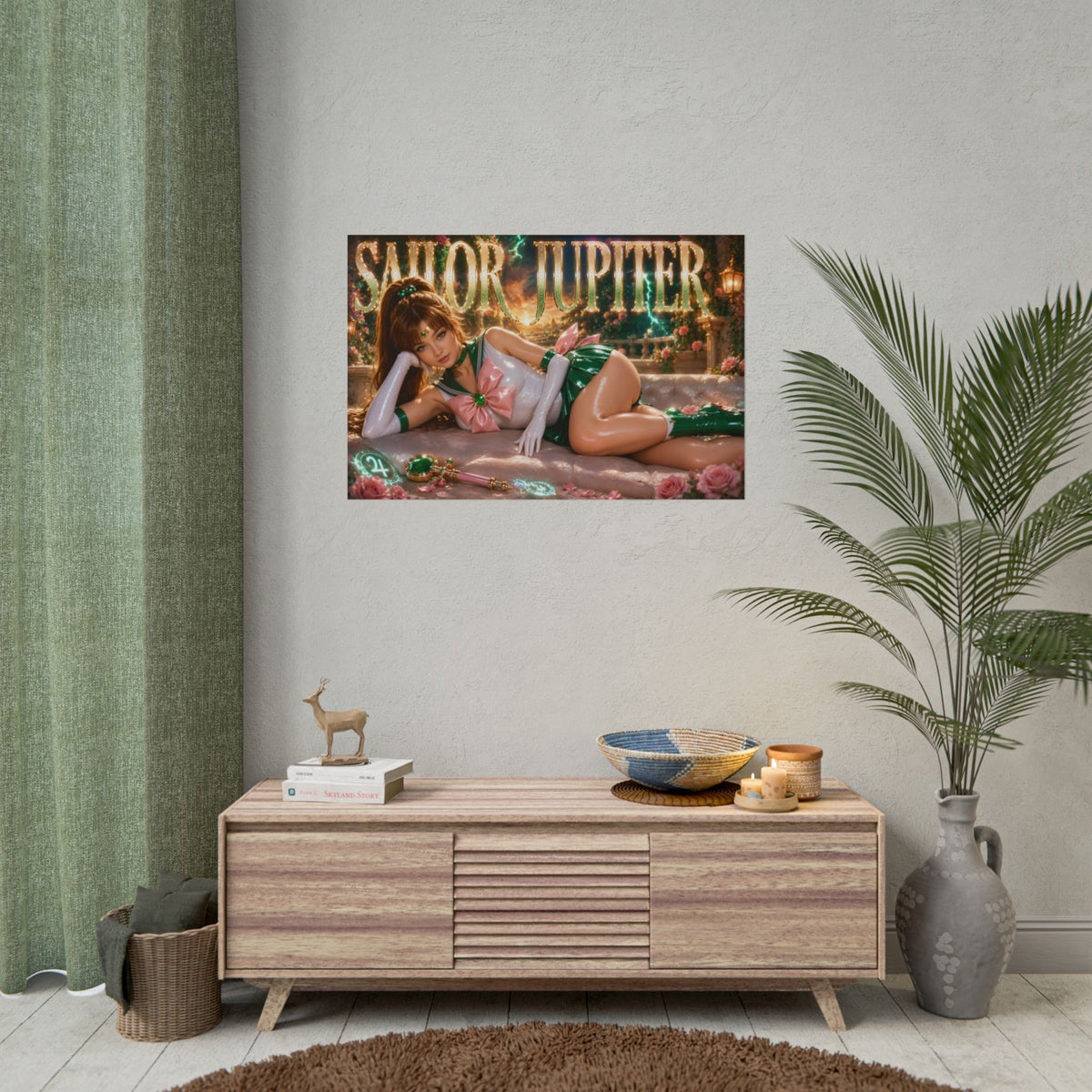 Anime Room Decor Sailor Jupiter Sailor Moon Poster Wall Art Character Print