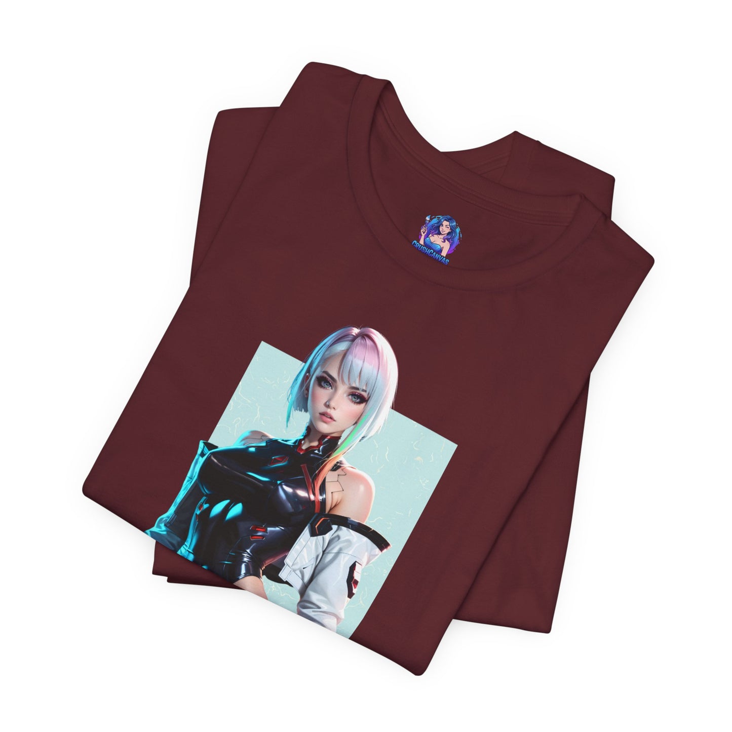 Lucy Edgerunners T-Shirt | Cyberpunk-Anime-Shirt für Gamer und Otaku-Fans | Neon-Waifu-Shirt