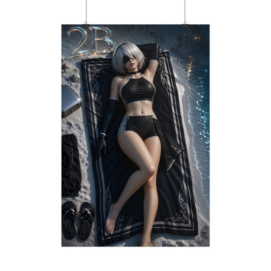 Game Room Decor 2B Wall Art Poster Collectible Character Print Collector Gift
