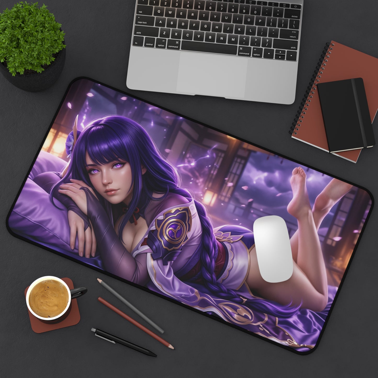 Genshin Impact Mouse Pad, Raiden Shogun Desk Mat, Gamer Gift