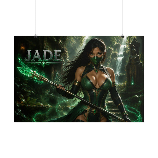 Gaming Wall Art Jade Mortal Kombat Poster Game Room Decor Gamer Gift Art Print