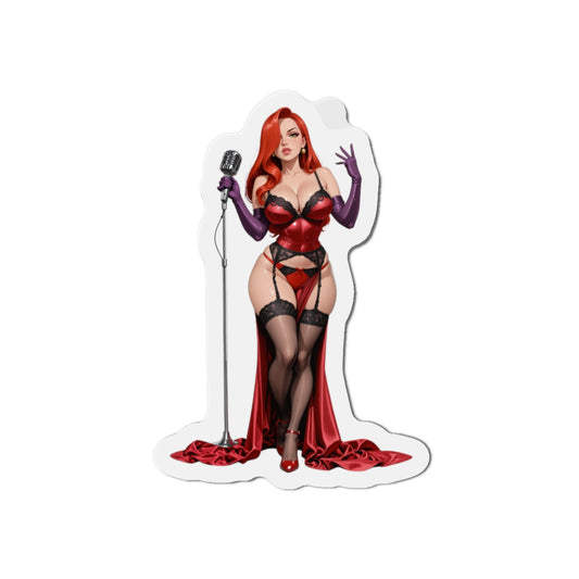 Jessica Rabbit Anime Magnet – Retro Fridge Magnet, Glam Cartoon Girl Decor