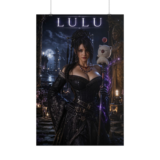 Lulu Final Fantasy Poster, FFX Wall Art, Fantasy Print, Gamer Decor