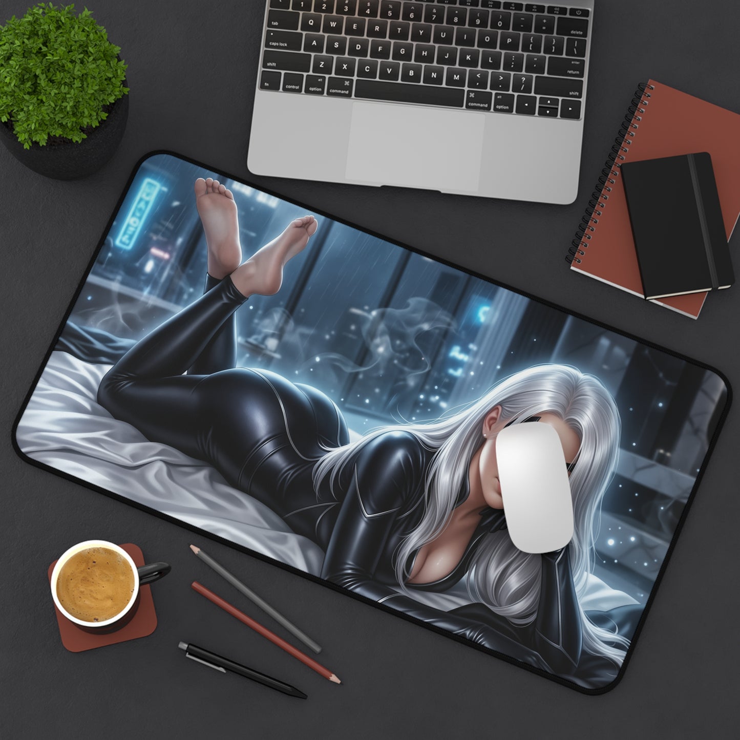 Marvel Mouse Pad, Black Cat Desk Mat, Large Gaming Pad