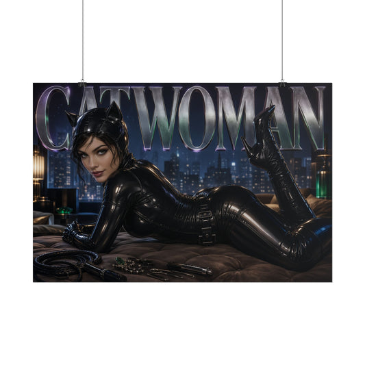 Catwoman Batman Poster Comic Wall Art Hero Room Decor Collectible Print