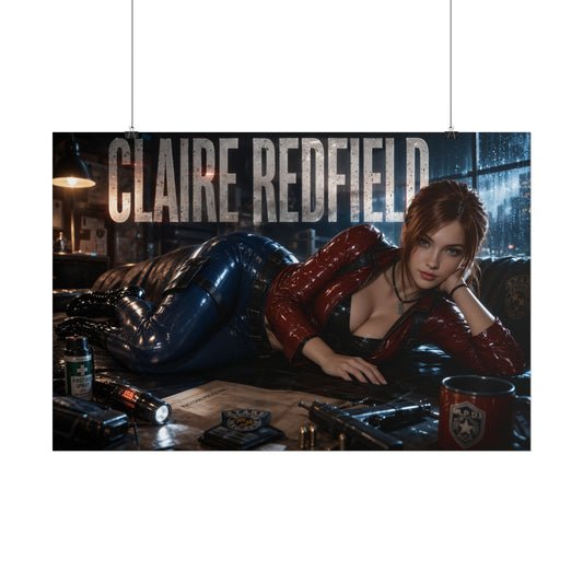 Claire Redfield Resident Evil Poster Gaming Wall Art Gamer Room Decor Art Print